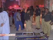 Polícia do Paquistão investiga o atentado perpetrado pelo ISIS - Captura de vídeo
