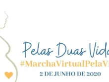 Logo Marcha virtual pelas duas vidas.