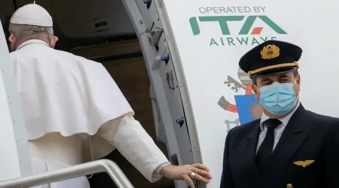 20211202_Departure-of-Pope-Francis-to-Larnaca-Cyprus-from-Fiumicino-Airport-FCO_Daniel-IbaYnYez_16.jpg ?? 