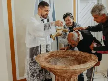 Batismo de José Lourenço na capela são Judas Tadeu. Foto: Marina Lopes