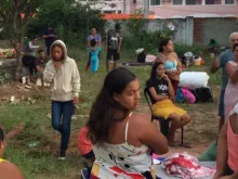 Terreno da arquidiocese de Natal invadido por famílias organizadas pelo Movimento de Luta Por Moradia Popular (MLMP).