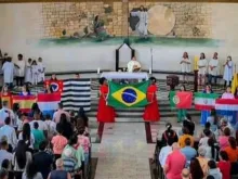 Peregrinação da réplica dos símbolos da JMJ no Setor Sapopemba, Região Episcopal Belém (SP). Foto: Instagram