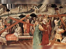 A Descoberta da Vera Cruz, por Agnolo Gaddi (1380) 
