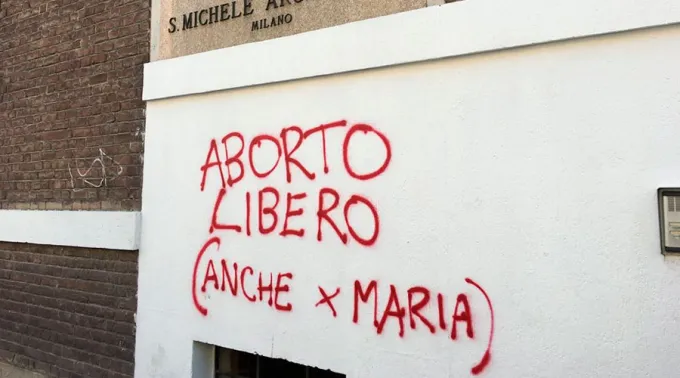 AbortoMilan_Facebook_ParrocchiaSanMicheleArcangeloSantaRita310517.jpg ?? 