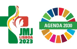 Logos da JMJ Lisboa 2023 e da Agenda 2030