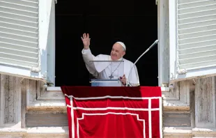 Papa Francisco durante a oração do Ângelus.
