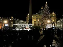 Inauguração do Presépio e da árvore de Natal do Vaticano.