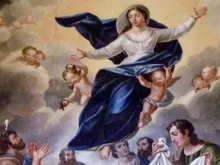 Pintura da Assunção de Maria na Basílica de São Martinho de Tours