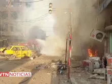 Novo atentado terrorista na Síria. Imagem: Captura de vídeo (EWTN Noticias)