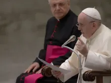 Papa Francisco durante a Audiência Geral