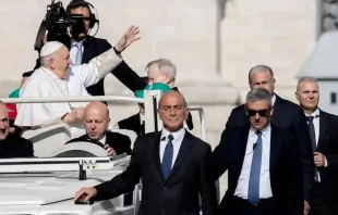 Papa Francisco antes de ser internado hoje.