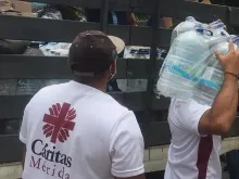 Obra solidária da Caritas em Mérida, Venezuela, após as chuvas
