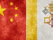 Bandeiras da China e do Vaticano. Crédito: Flickr Nicolas Raymond (CC BY 2.0)