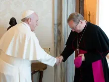 O papa Francisco recebe o bispo Georg Bätzing (Arquivo