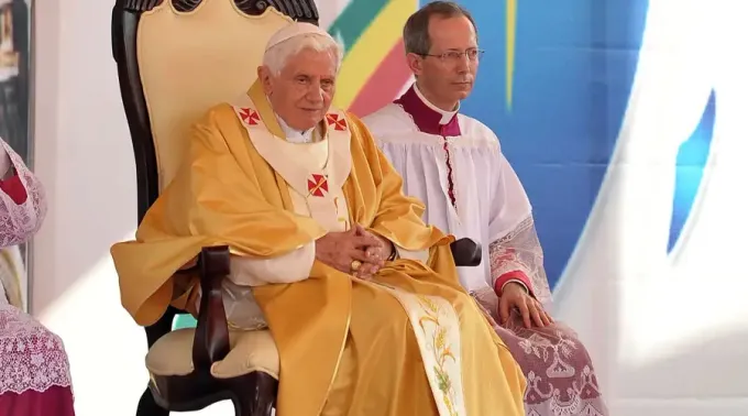 Benedicto-XVI-tumba-Juan-Pablo-II-Vatican-Media-02012023.jpg ?? 