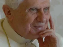 Papa Emérito Bento XVI em uma imagem de arquivo. Crédito: Vatican Media.