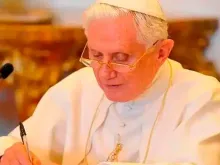 Papa emérito Benedicto XVI. Crédito: Vatican Media