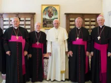 Bispos da COMECE com o Papa Francisco.