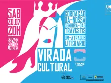 Cartaz do evento “Coroação de Nossa Senhora das Travestis"