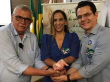 Delegado Cavalcante (PL), Kamila Cardoso (Avante) e  Edmar Fernandes (PL) são três dos 15 candidatos que assinaram o compromisso em Fortaleza