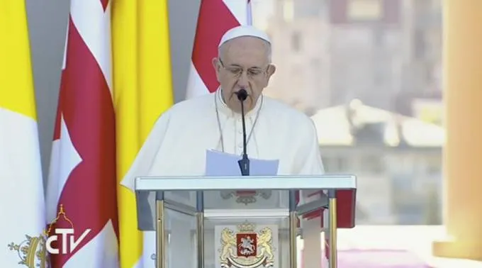 CapturaYoutubePapaDiscursoGeorgia1.jpg ?? 