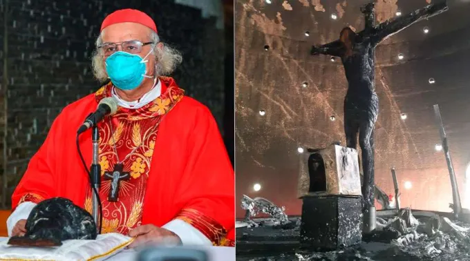 Cardenal-Brenes-JavierRuiz-LazaroGutierrez-ArquidiocesisManagua-050820.jpg ?? 