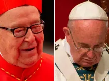 Cardeal Sergio Obeso - Papa Francisco. Créditos: Daniel Ibáñez (ACI) - Vatican Media