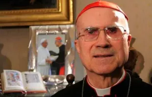 Cardeal Tarcísio Bertone. Foto Alan Holdren