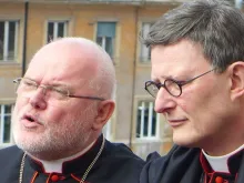 Cardeais Marx e Woelki em Roma em 2013.