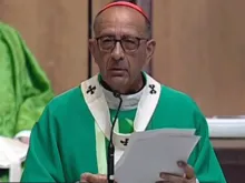 Cardeal Omella durante a Missa.