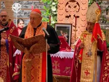 O cardeal Sandri na divina liturgia pelo 106º aniversário do genocídio armênio. Crédito: Vatican News