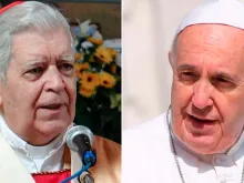 Cardeal Jorge Urosa e o Papa Francisco
