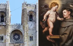 Sé de Lisboa (extrato da foto) - Santo Antônio de Pádua