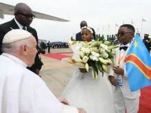 Chegada do papa Francisco à República Democrática do Congo