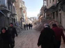 Cidadãos de Aleppo (Síria) 