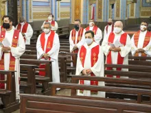 Clero de Barretos em Missa na Catedral do Divino Espirito Santo 