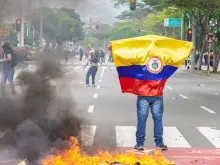 Manifestação da Greve Nacional na Colômbia (2021