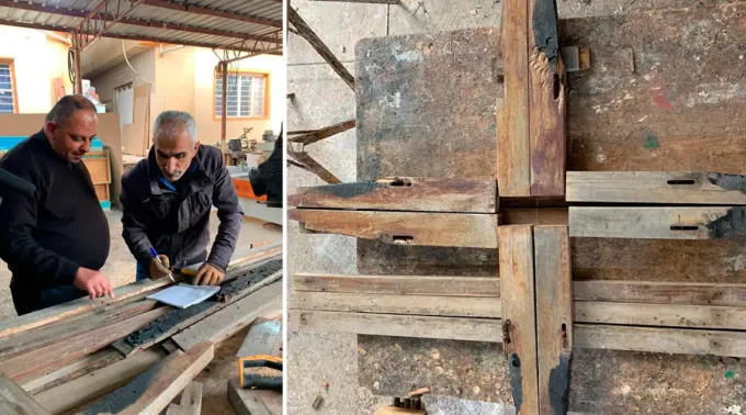 CruzMaderaIglesiaIncendiada-AbunasThabet-04032021.jpg ?? 