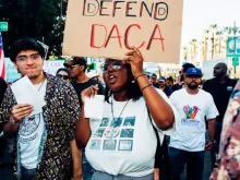 Manifestação a favor do programa para imigrantes DACA