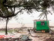 Danos causados pelo furacão Iota na Ilha de Providencia. Crédito: Captura de Tela EWTN