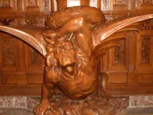 Escultura do diabo na Catedral de Arequipa, no Peru. Crédito: Yierteger21