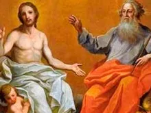 Representação de Jesus junto ao Pai 