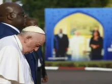 Papa Francisco com o presidente da República Democrática do Congo