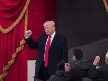 Donald Trump durante a cerimônia inaugural de seu governo, em 20 de janeiro de 2017.