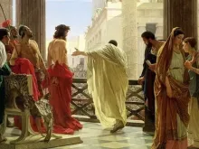 Jesus diante de Pilatos no "Ecce Homo", de Antonio Ciseri