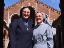 Elena Bianchi e Irmã Cristina. Crédito: Chiesa di Milano