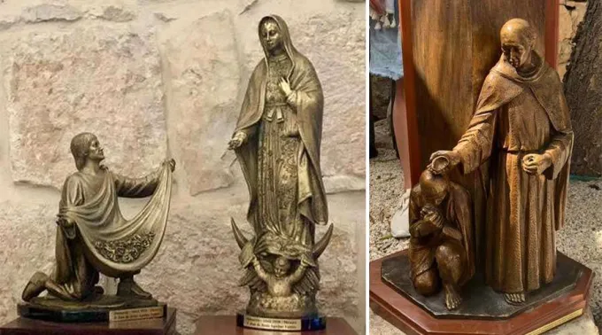 Esculturas-Virgen-Guadalupe-Juan-Diego-franciscano-Padre-Jose-de-Jesus-Aguilar-270619.jpg ?? 