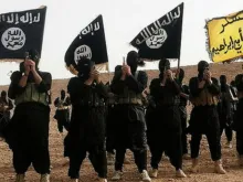 Membros do Estado Islâmico em vídeo difundido pelo grupo terrorista.
