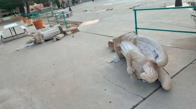 EstatuasVandalizadsaElPaso_DiocesisElPaso_110221.jpg ?? 