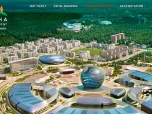 Expo 2017 Astana. Captura de tela do site